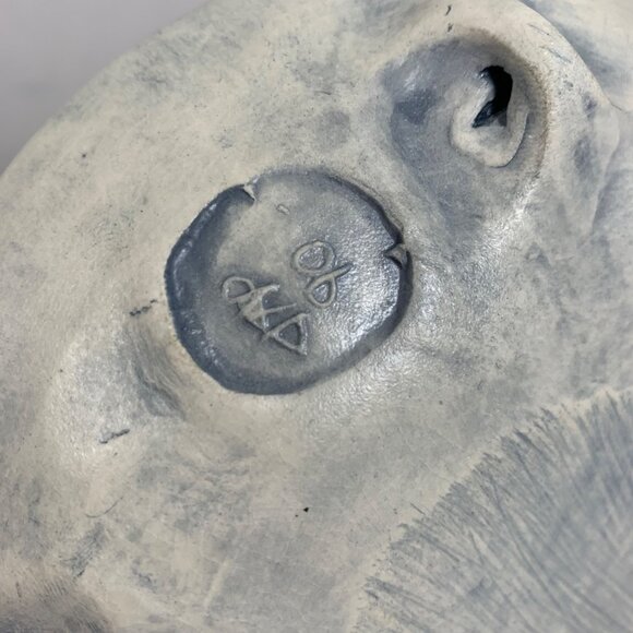 SALT MARSH Pottery Bowl Dish Wall Hanging Flowers Vetch/Jewelweed Signed EUC - Picture 6 of 7